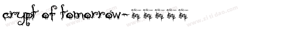 crypt of tomorrow字体转换